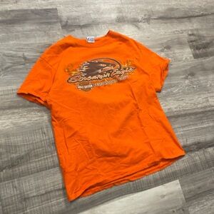 Orange flame screamin eagle vintage Harley shirt